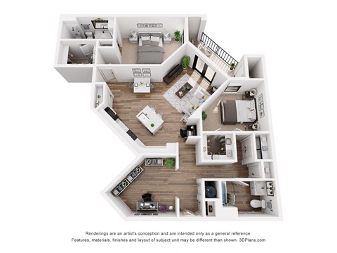 the outlook floor plan  woodland heights apartments  460 sq ft